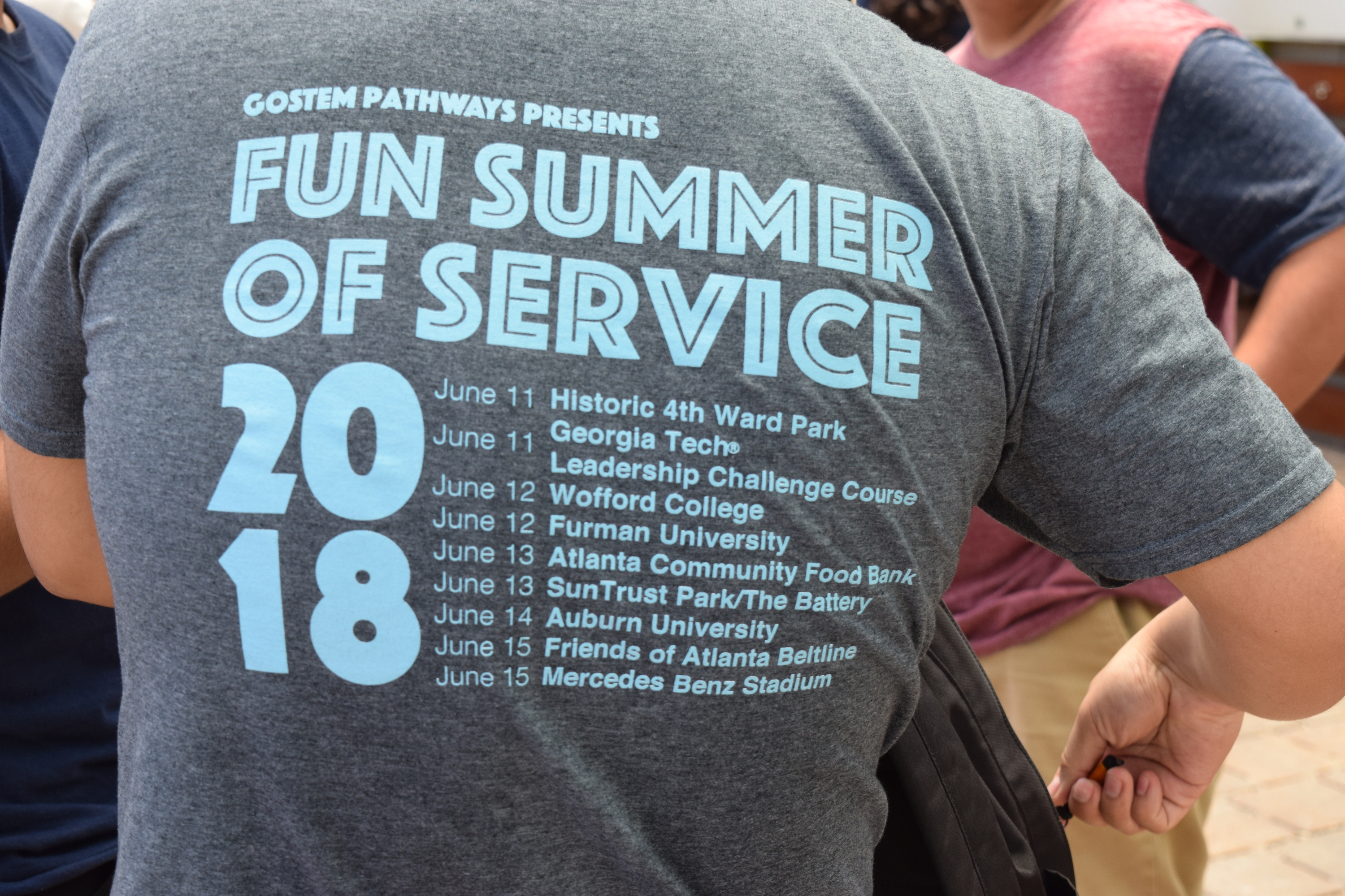 This summer, high school students from CEISMC’s GoSTEM program participated in Fun Summer of Service (FSOS).  The program was designed to provide opportunities for students to both help others and gain community service hours for their college applications. Over time, FSOS has expanded its scope to include college tours.